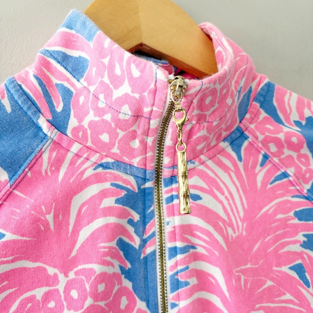 Lilly Pulitzer Skipper Popover Quarter Zip Pullover Treasure Trove UPF 50+ XXS - Picture 4 of 10